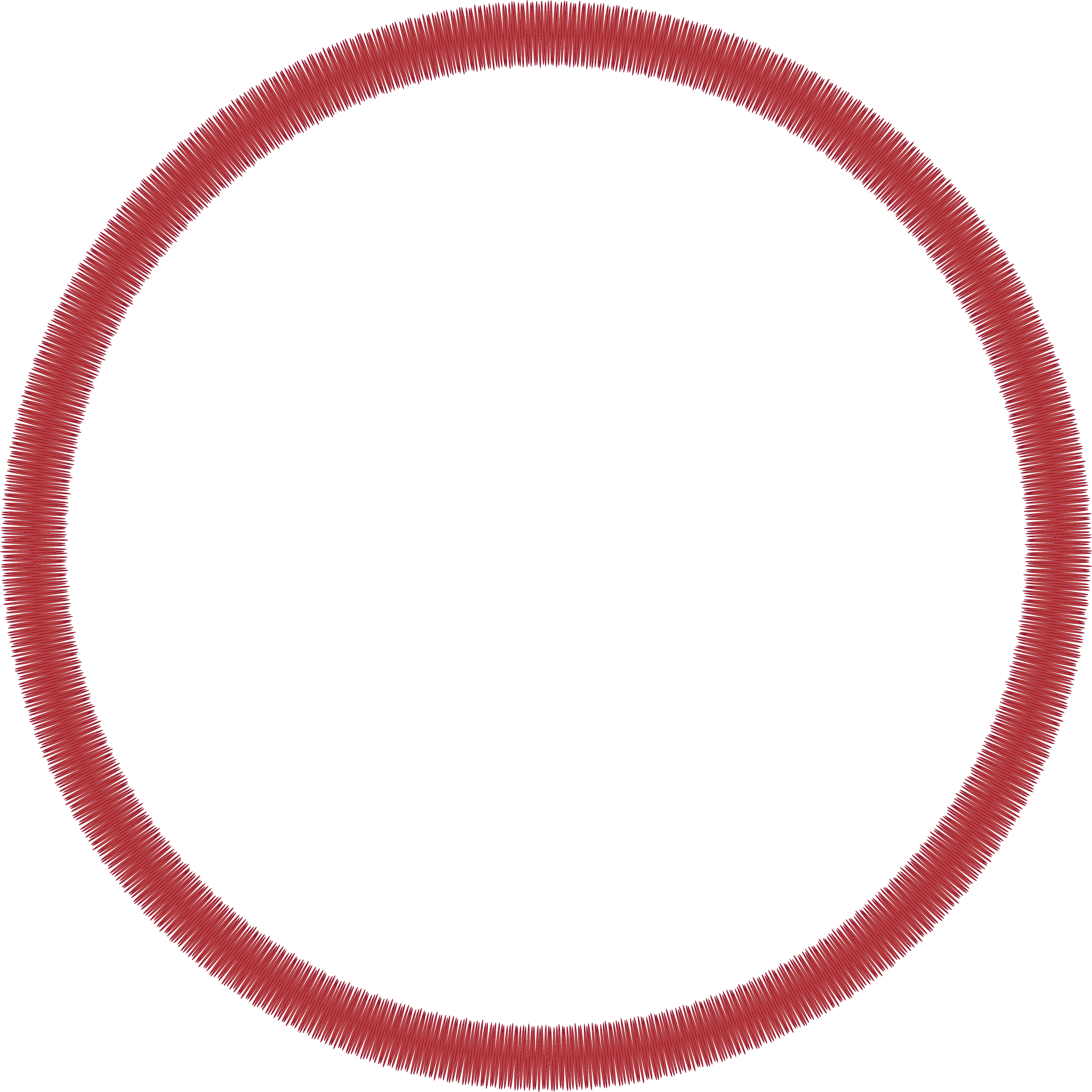 Circle embroidered