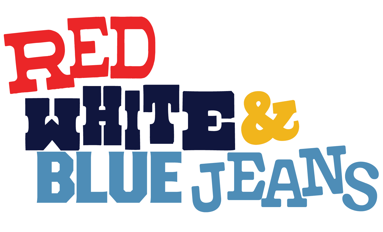 Red white blue jeans icon large